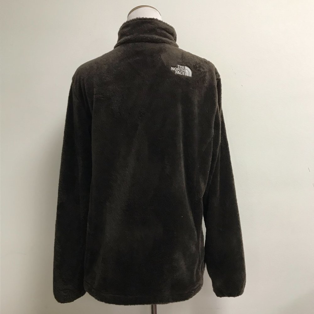 The North Face brown plush fleece zip jacket L - Picture 5 of 7